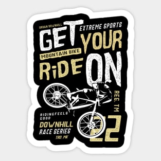 Mountain bike tshirt Sticker